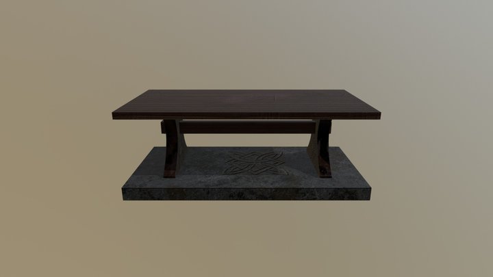 Table - Viking Hall 3D Model