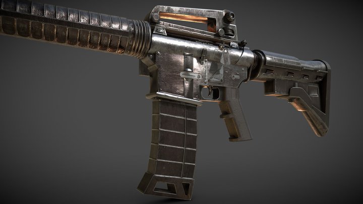 M16A4 3D Model