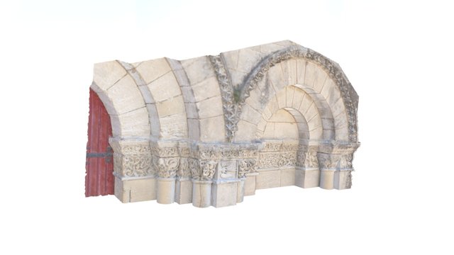 Right frieze 3D Model