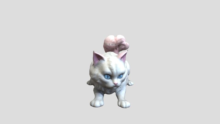 Fluffy Cat 3D Model