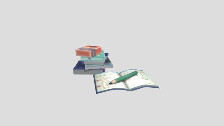 [Animal Crossing: New Leaf] Homework Set – Kostenloses 3D-Modell STL