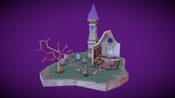 Magic Church Cubicle 3D Model