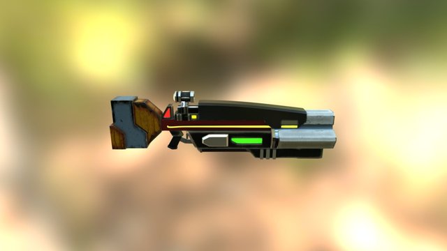 Sci-Fi Gun 3D Model