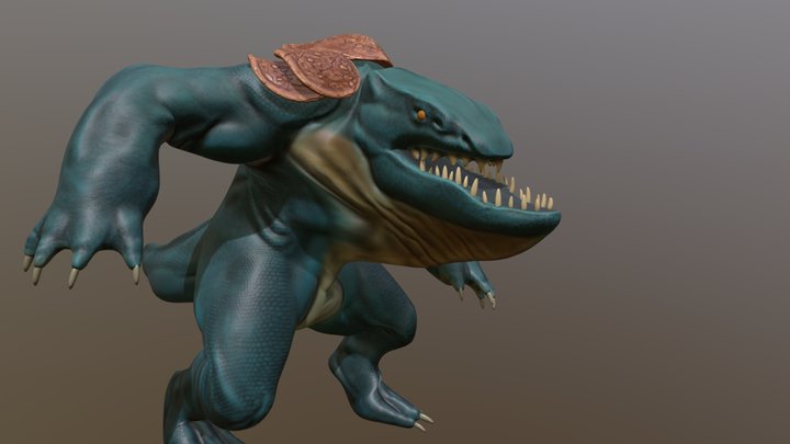 Caimanodon Pose 3D Model