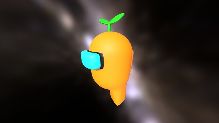 Amongus Naranja 3D Model