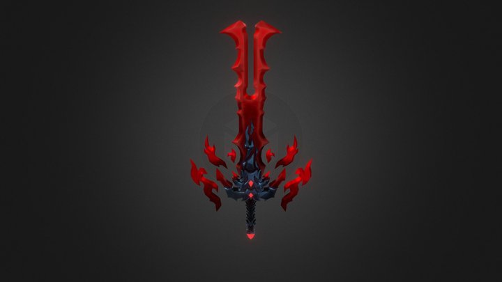 Flame sword 3D Model