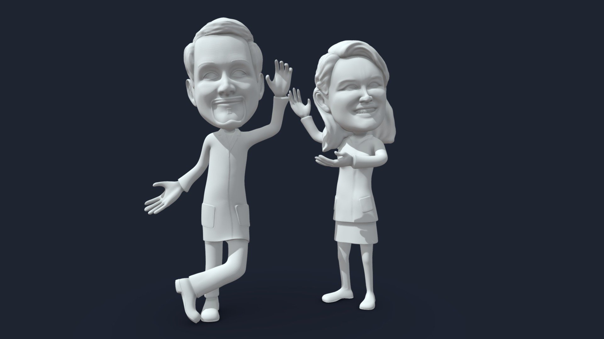 caricature - 3D model by Lamar3D [bb31c13] - Sketchfab
