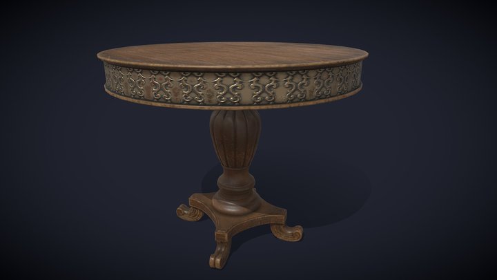 Roundtable wooden - 9MB – Modelo 3D gratuito STL