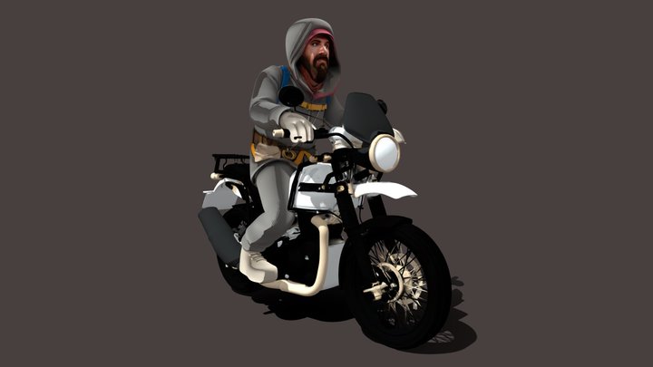 Sherpa On Royal Enfield Himalayan – Modelo 3D gratuito STL