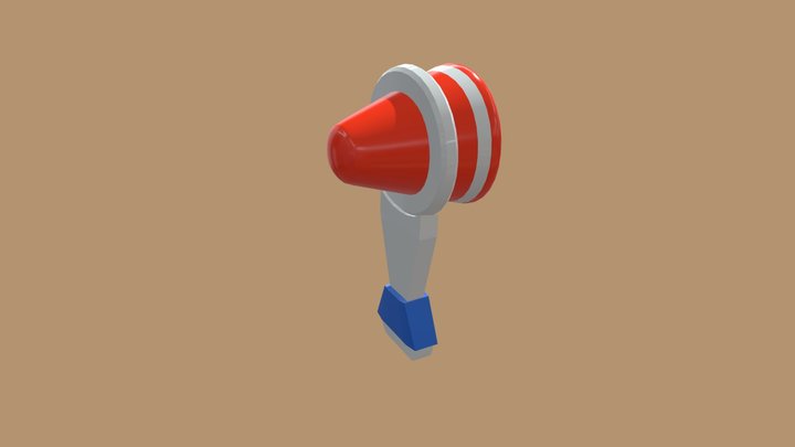 Cute Stylized Tendon Hammer 3D Model