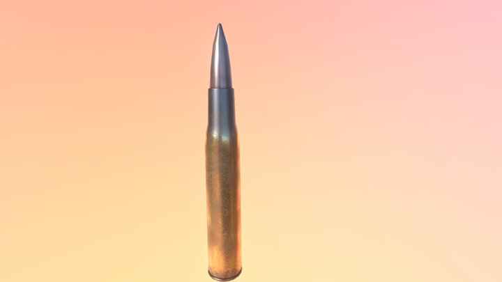 M1 Garand Bullet 3D Model