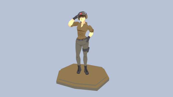 Low Poly Character 3D Model