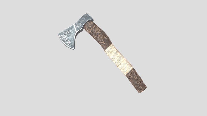 'Fenrir' Nordic Axe 3D Model