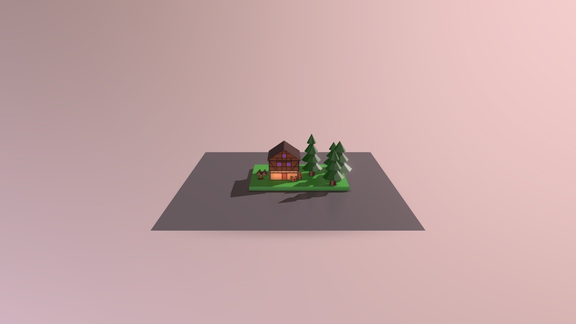First Model (Lowpoly Medieval House)