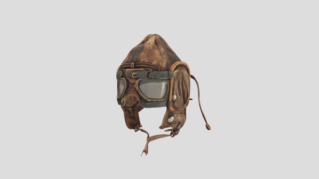 Leather Pilot Helmet