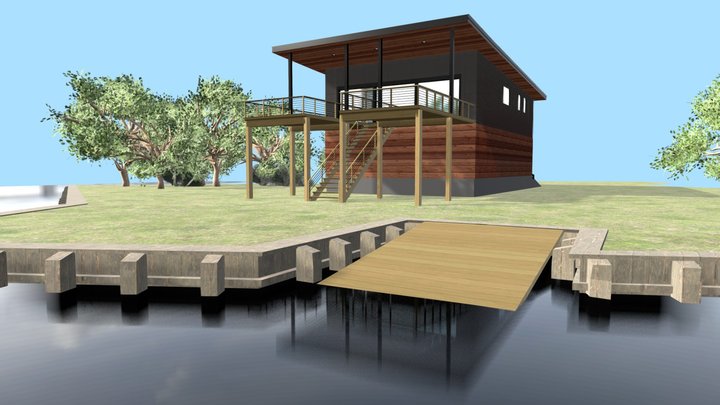 Waterside Home 3D Model