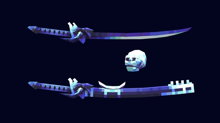 Skeleton Katana 3D Model