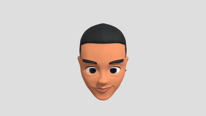 Daddy Yankee head 3D Model
