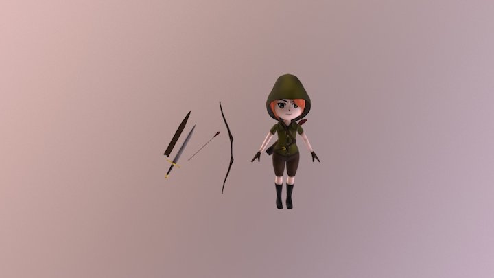 Low Poly Character 3D Model