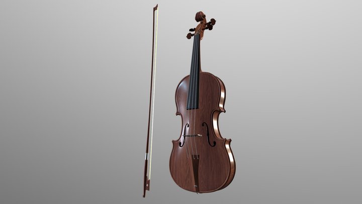 Violin 3D Model