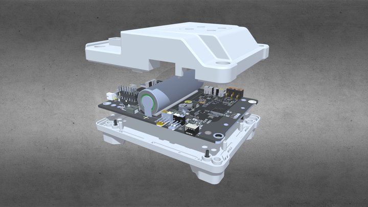 mBot 2 Shield card and its box 3D Model