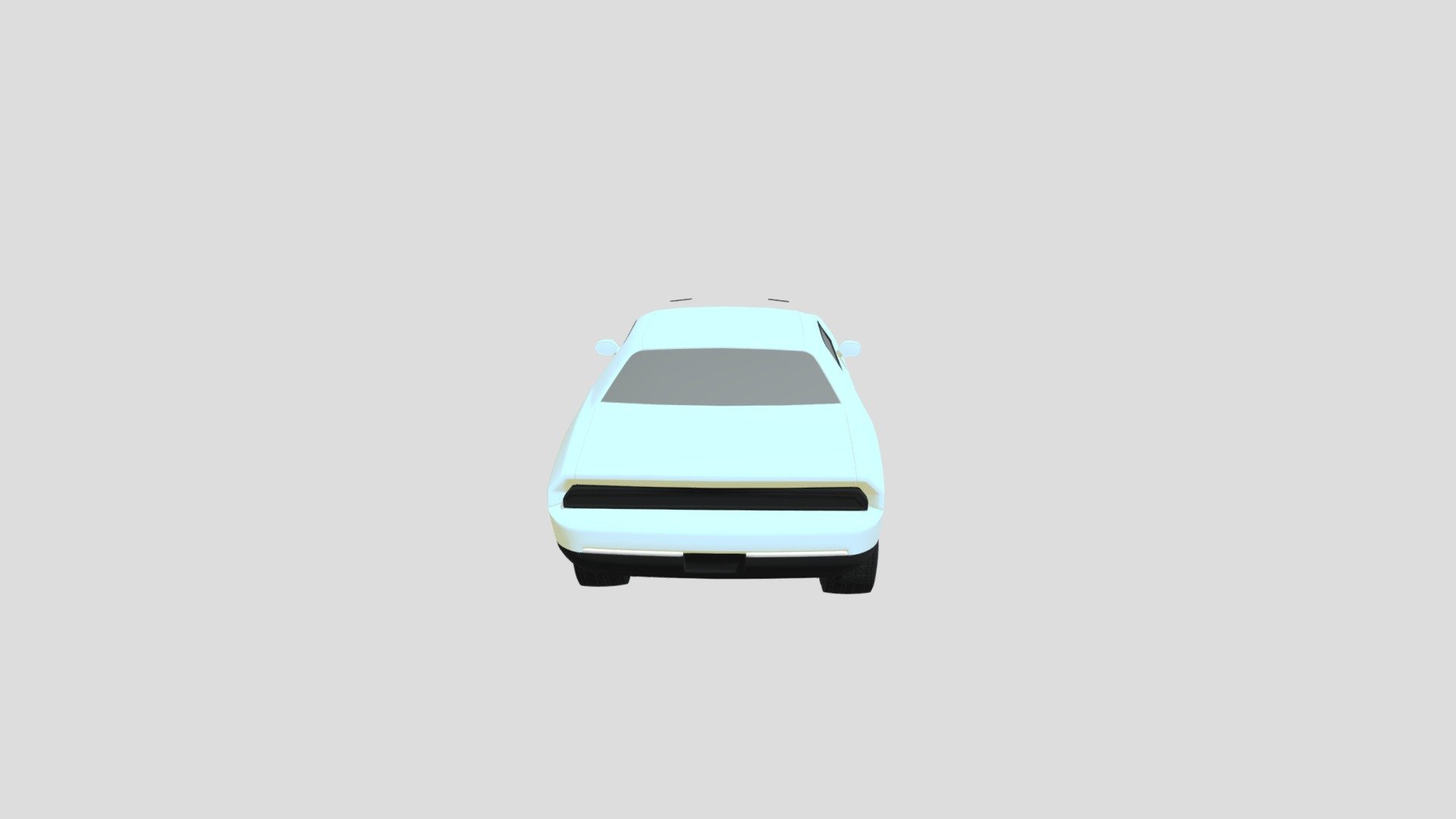 Ford Mustang (cartoonish look) rigged cinema 4d