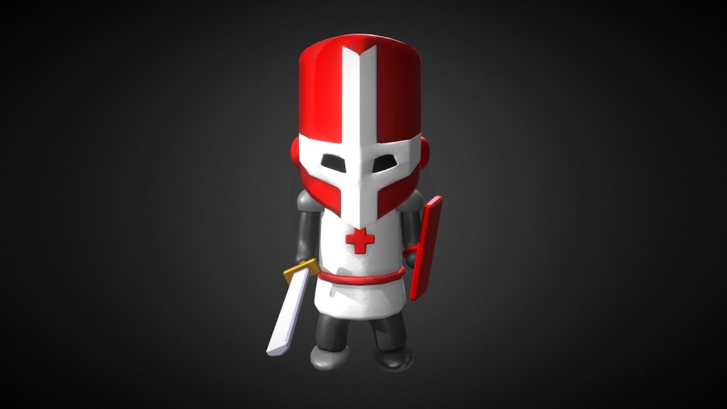 sjækel overlap Prevail Castle Crashers Red Knight - 3D model by Arkaitz Fernández (@Sorrowoods)  [bb45715]