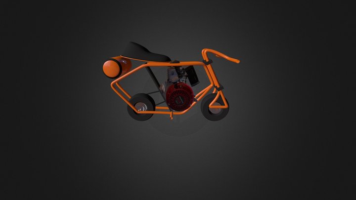 minibike Honda GX160 engine 3D Model