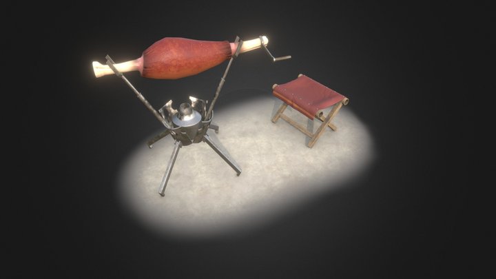 Barbecue of Monster Hunter Word 3D Model