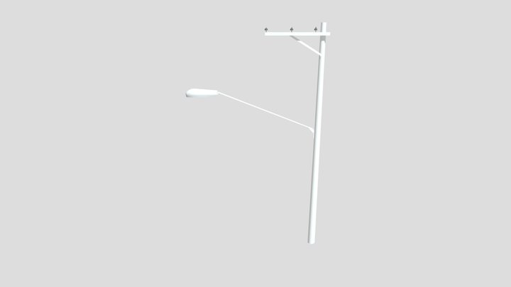 Poste de Luz SP (sódio) 2 3D Model