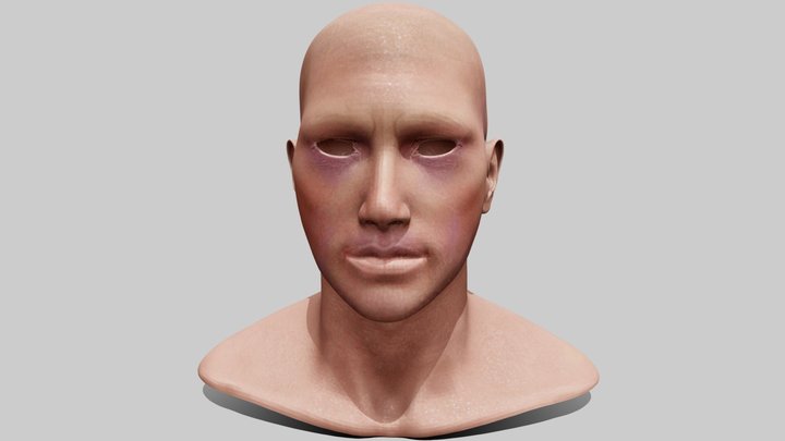 Adult Face 3D Model