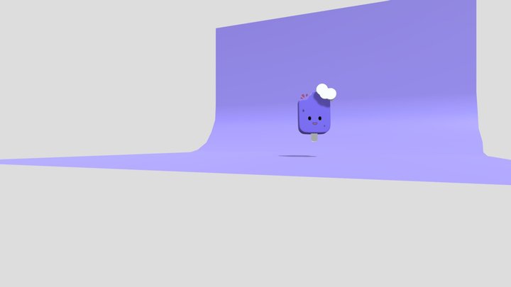 🧊 Ice Cream 3D (Made from a Tutorial) 3D Model