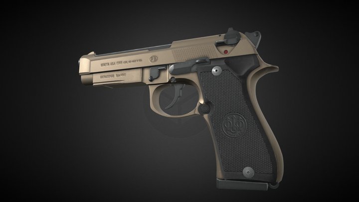 Baretta Type M9A1 92FS 3D Model