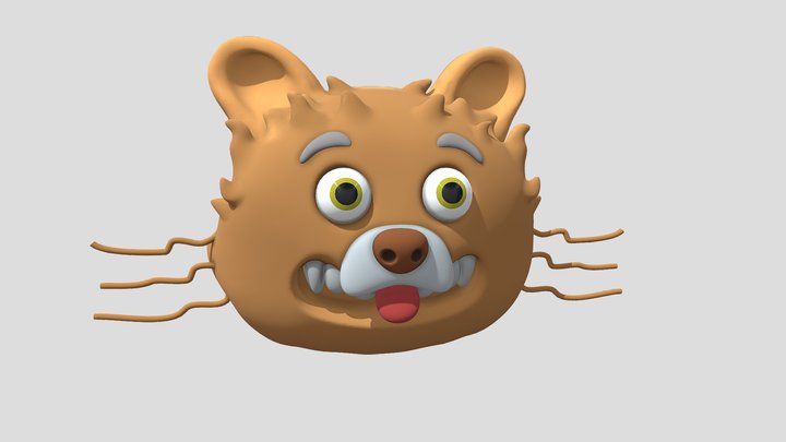 Fox head 3D Model