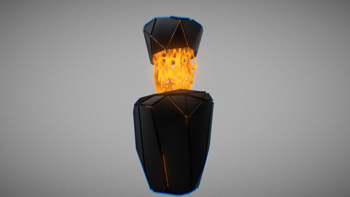 Poly-organic vase | Concept 3D Model