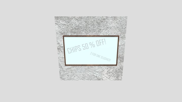 Commercial Window Wall 3D Model