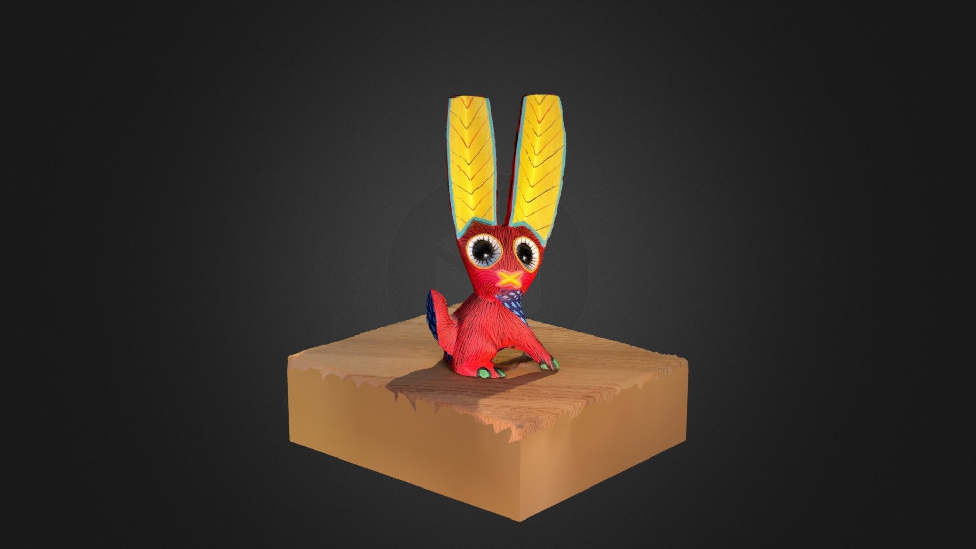 Fox - Wood sculpture (Mexico)