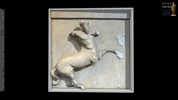 3D rendering of Metope South 05 (Parthenon)