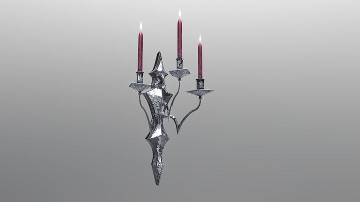 Chandelier 3d model (game ready), a Light 3D Model by Snji | 3D Models (Thumbnail 4 of 18)