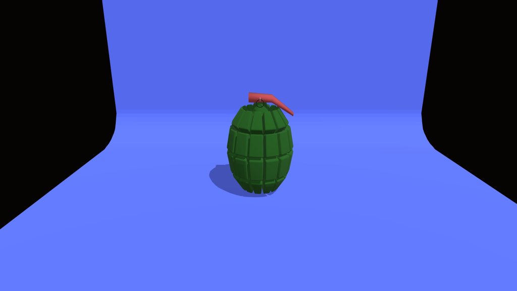 Stylized Low-Poly Frag Grenade