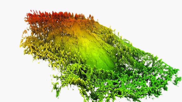 Cedar Creek Landslide - Point Cloud 3D Model