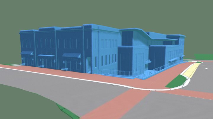 The Block on Main v2 3D Model
