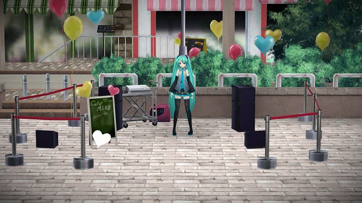 Ai Kotoba stage (Project DIVA Extend) – Free 3D Model STL