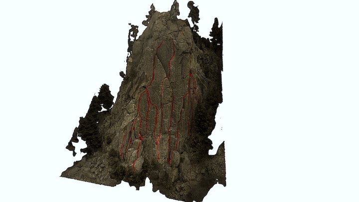 Cob Rock Route Map 3D Model