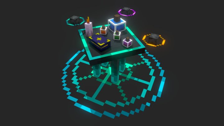 Elements Witch Table 3D Model