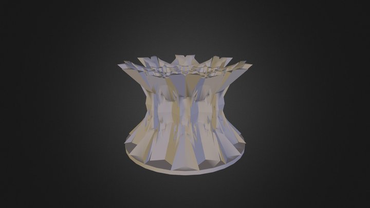 Snow Flake Pencil Holder 3D Model