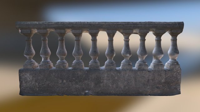 Barandilla Piedra_Alta 3D Model