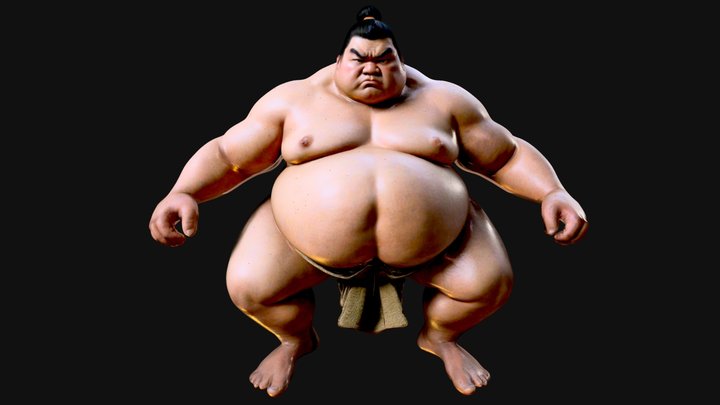 Sumo wrestler – Modello 3D gratuito STL