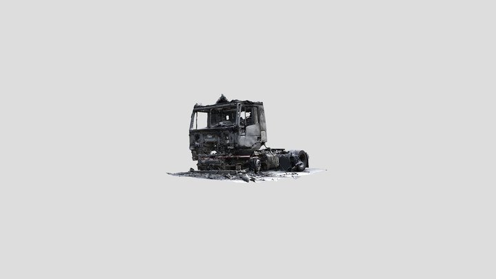 Burnt Truck 3D Model