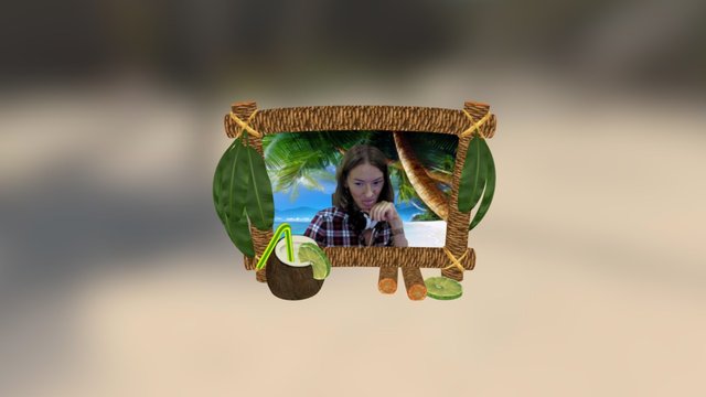 Vacation Fun Face 3D Model